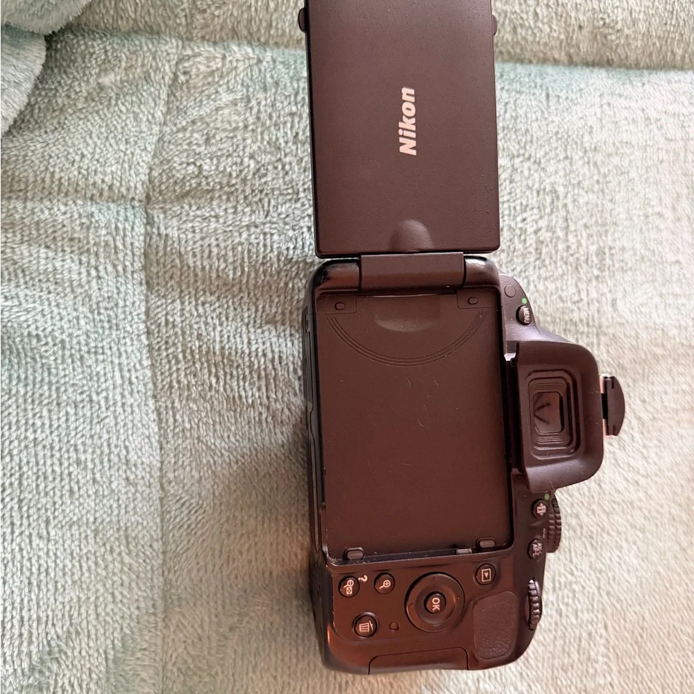 Nikon Black and Red DSLR Camera Body